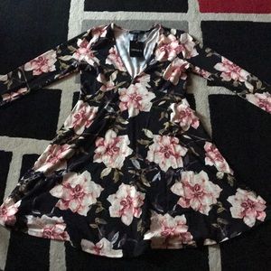 Long sleeve flower dress